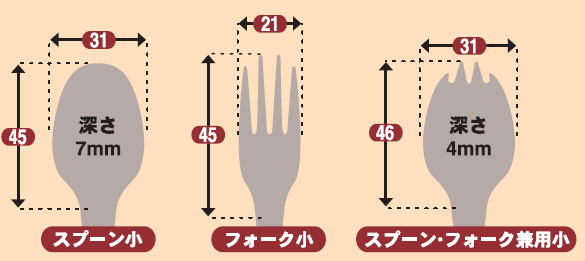 首と柄が曲がるスプーンフォーク かるまげまげ35 3本セット小 介護食器の説明