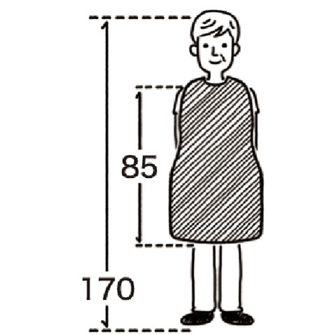 長持ちする大きなお食事エプロン 2枚セット の説明