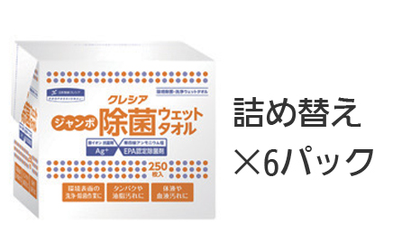 除菌ウェットタオル 本体250入りの説明