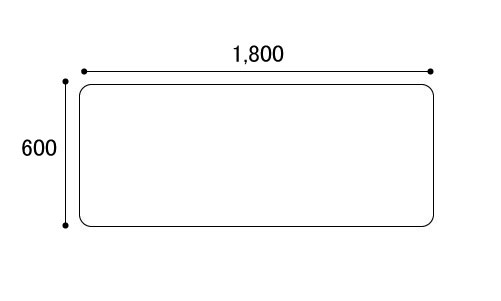 介護・福祉施設向け 高さ調節用ハイアジャスター付テーブルHJタイプ角型180×60 HJ-1860Kの説明