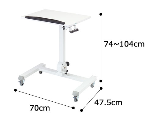 折りたたみリハビリテーブル CTR-01の寸法図