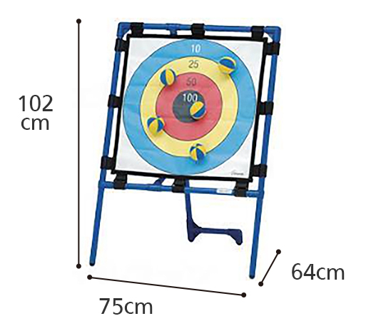 ターゲットゲーム　（60Aターゲット、60Bストライク、60Cダーツ）介護レクリエーションの寸法図