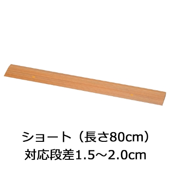 屋内用スロープ 段ない・ス ショート15 樹脂タイプ 幅80cm×高さ1.5cm