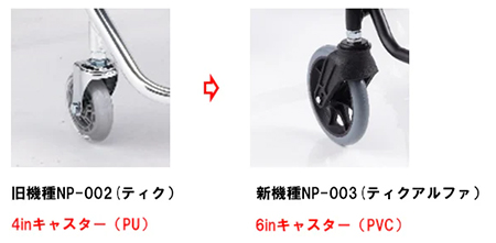 【非課税】コンパクト介助車 テイクアルファ (介助式・背固定) ノーパンクタイヤの説明